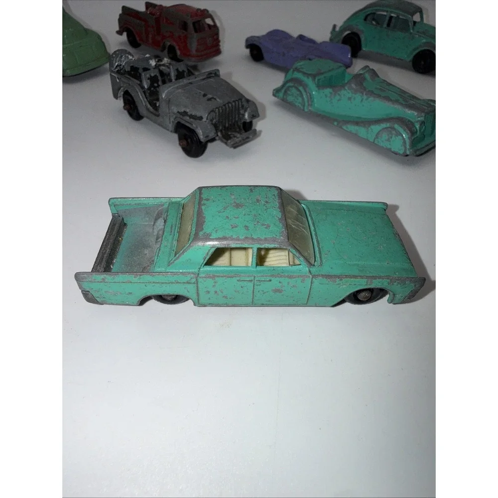 Vintage Metal Die Cast Toy‎ Car Lot Of 14: Tootsie, Midgetoy, Lesney Matchbox